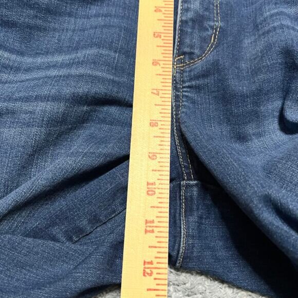 Democracy Jeans Womens 10 (32x26) Mid Rise Cropped Straight Blue - Picture 10 of 11